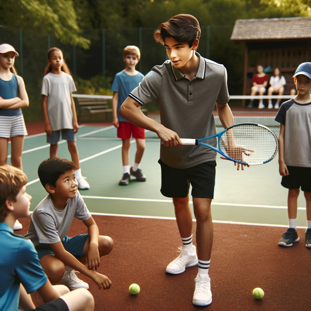 Group of young athletes